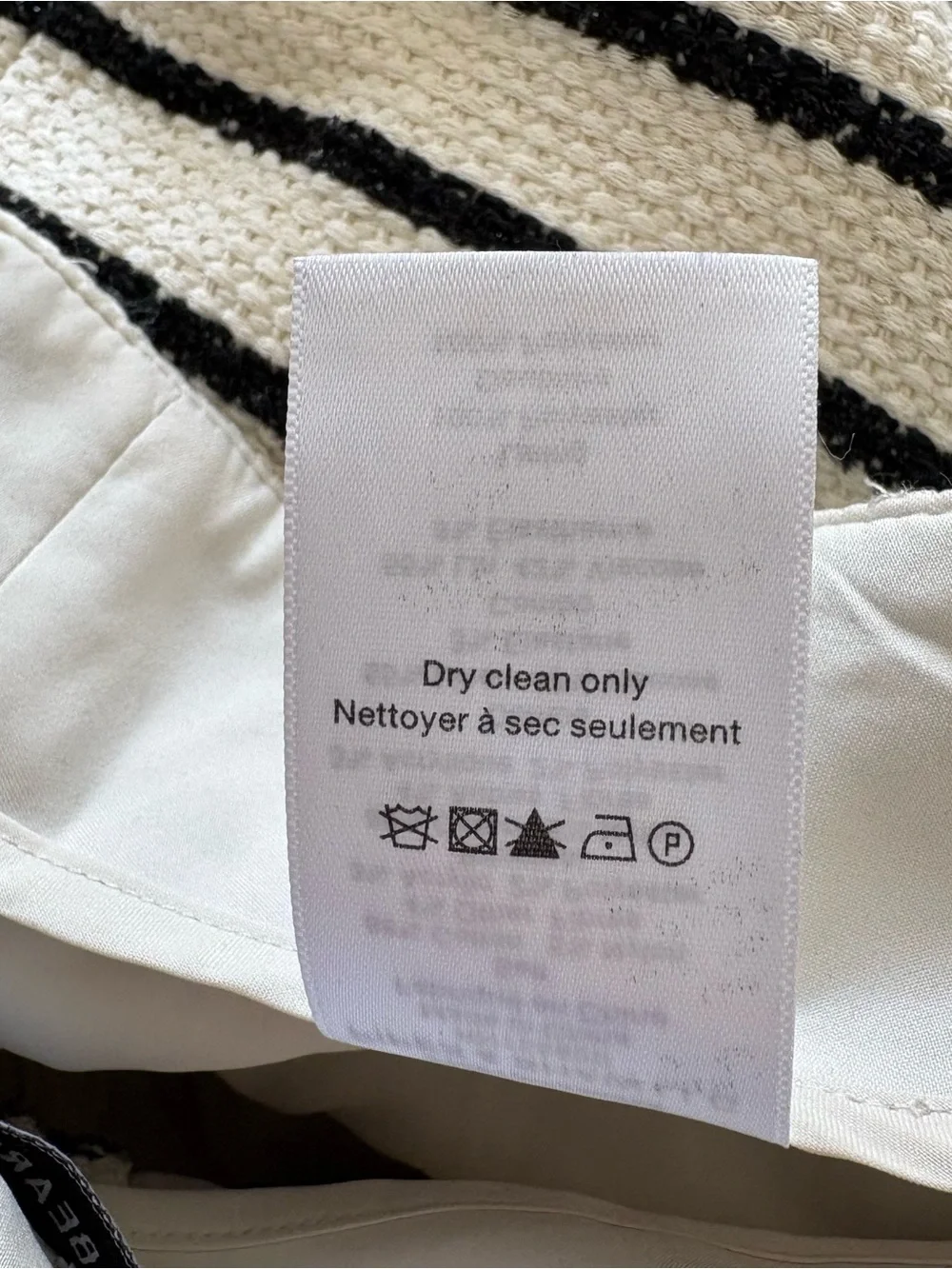 Veronica Beard Gershwin Tweed Black White Stripe Cotton Blend Shorts EUC Size 2